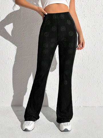 EZwear High Waist Flare Leg Pants