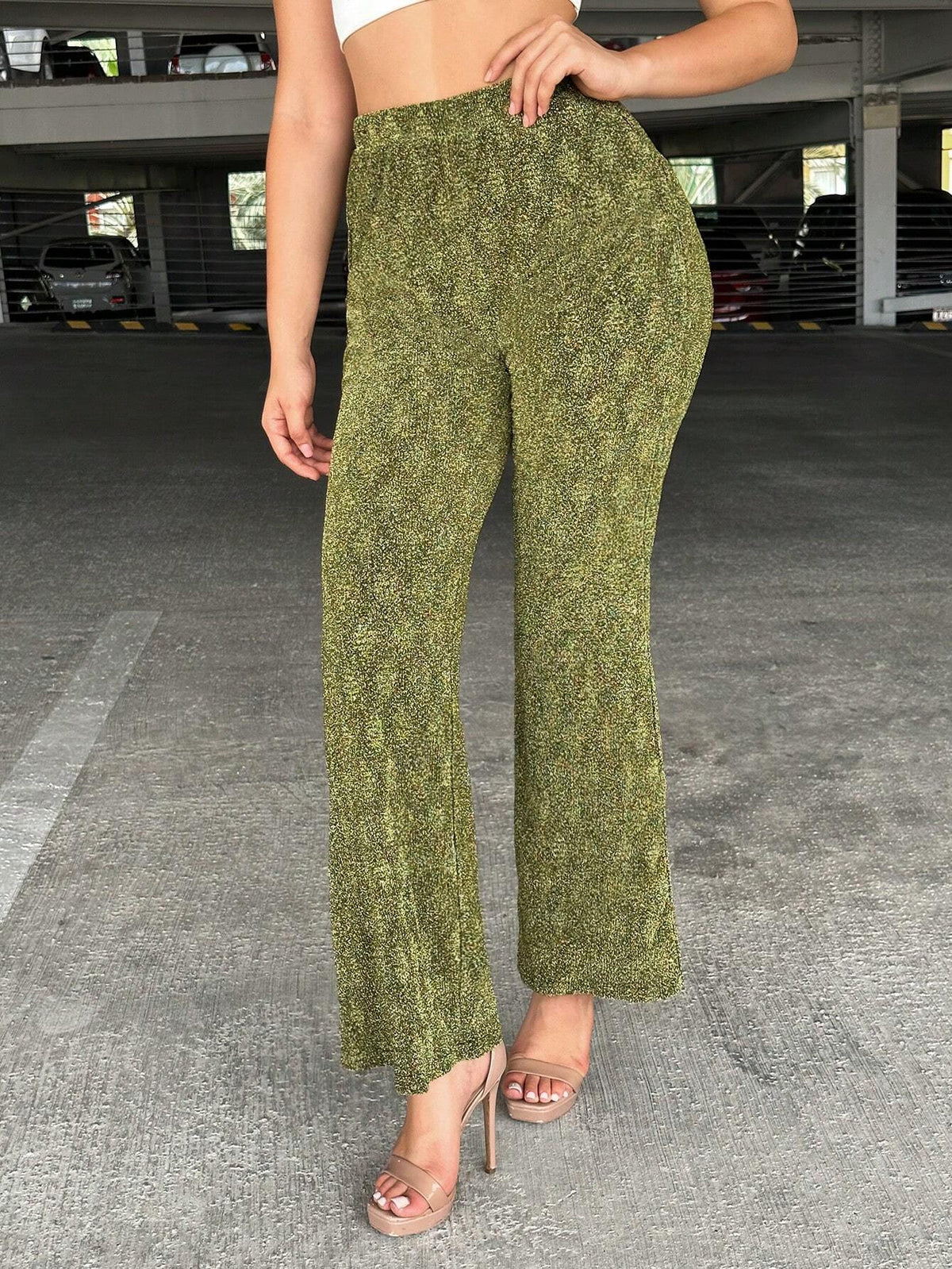 SXY High Waist Flare Leg Pants