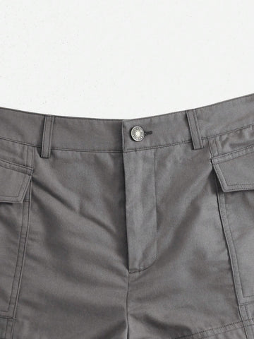 Flap Pocket Side Cargo Shorts