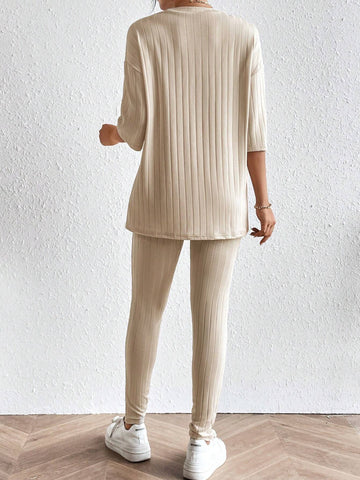 Drop Shoulder Tee & Leggings