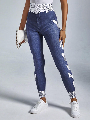Butterfly Print Leggings