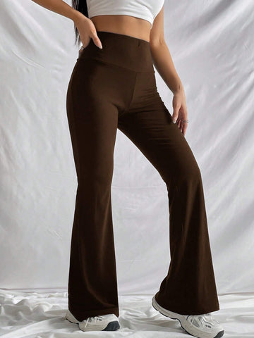 EZwear Solid Flare Leg Pants