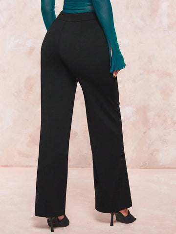 BAE Solid Wide Leg Pants