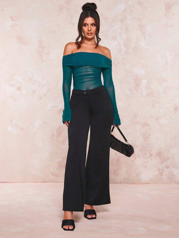 BAE Solid Wide Leg Pants