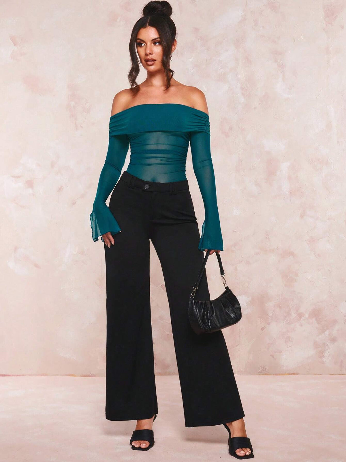 BAE Solid Wide Leg Pants