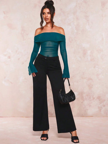 BAE Solid Wide Leg Pants