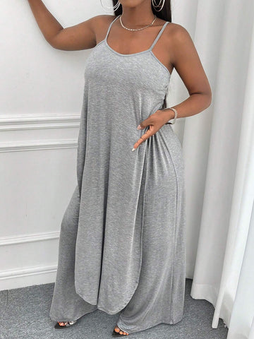Solid Cami Top & Wide Leg Pants