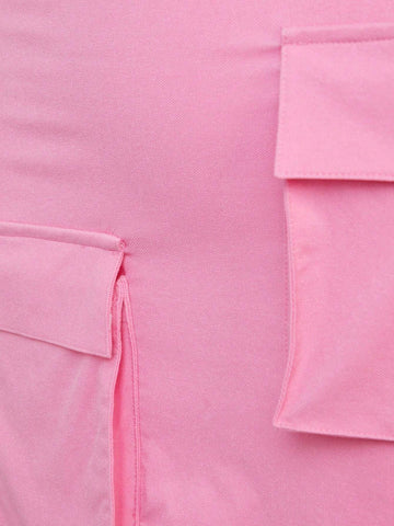 Flap Pocket Cami Top & Skirt