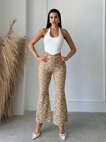 SXY Solid Flare Leg Pants