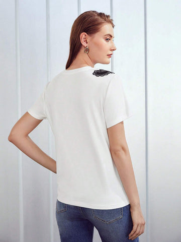 MOTF PREMIUM GUIPURE LACE T-SHIRT