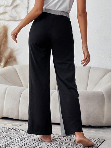 Two Tone Wide Leg Pants