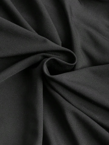 EZwear Drawstring Side Ruched Bodycon Skirt