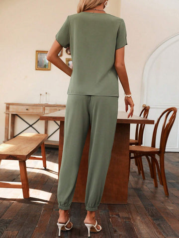 Petal Sleeve Top & Pants