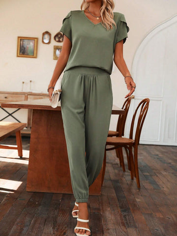 Petal Sleeve Top & Pants