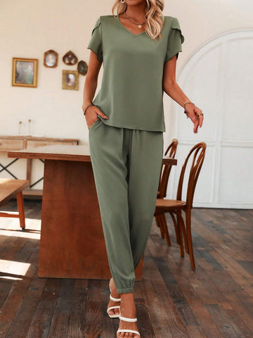 Petal Sleeve Top & Pants