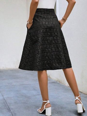 Frenchy Slant Pocket Skirt