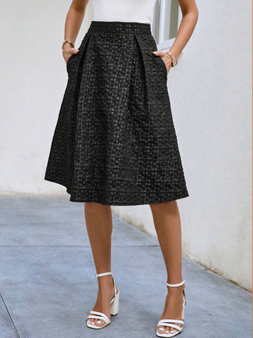 Frenchy Slant Pocket Skirt