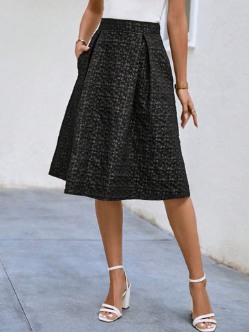Frenchy Slant Pocket Skirt