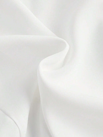 Ruffle Trim Flounce Sleeve Crop Blouse