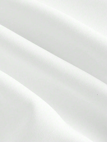 Lapel Neck Double Breasted Crop Blouse