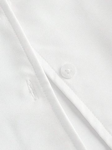 Solid Button Front Shirt