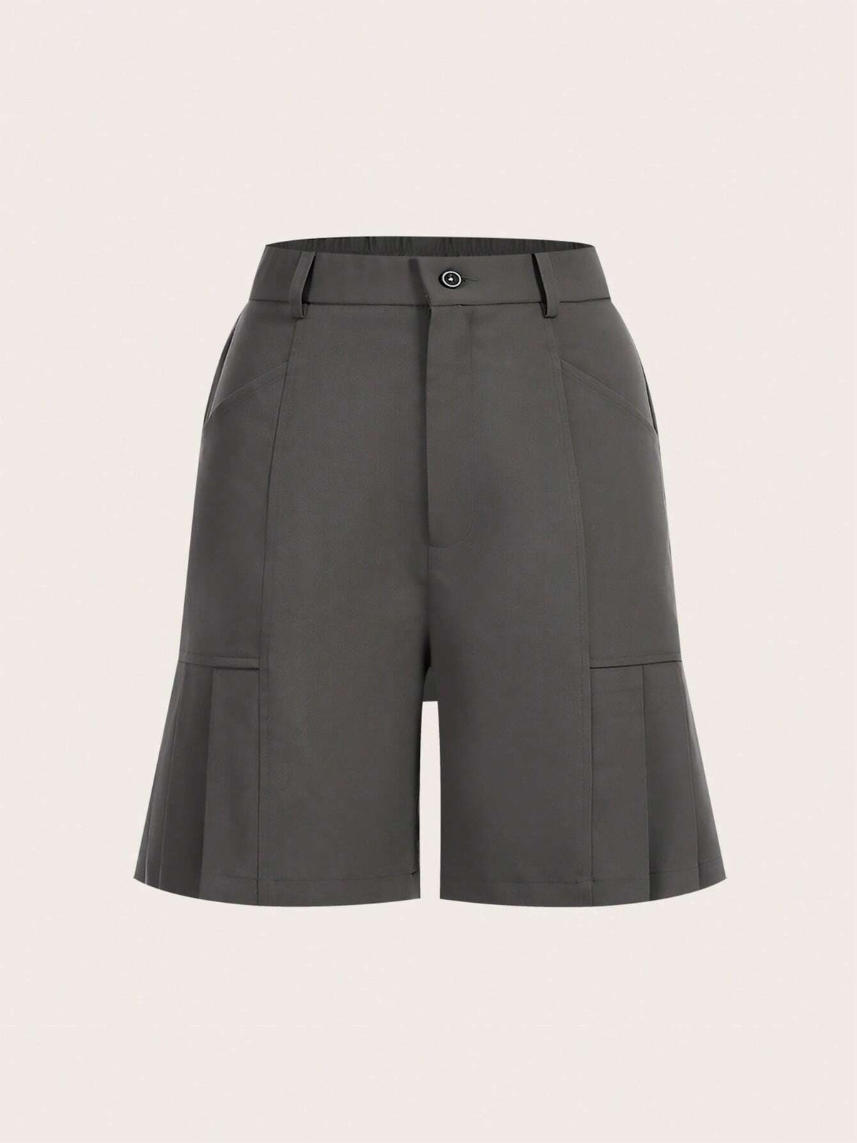 Solid Bermuda Shorts