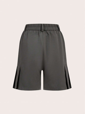 Solid Bermuda Shorts