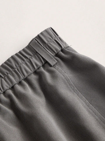 Solid Bermuda Shorts