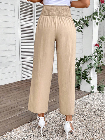 Double Breasted Wide Leg Pants
