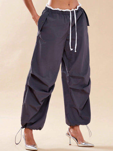 BAE Drawstring Slant Pocket Jogger Pants