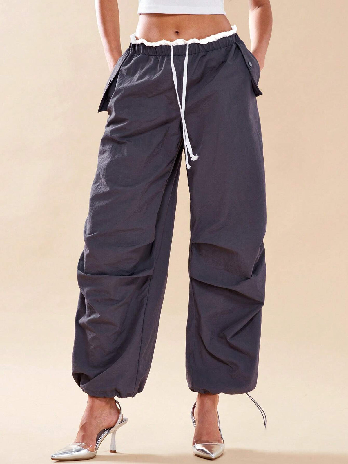 BAE Drawstring Slant Pocket Jogger Pants