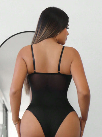 Cut Out Lace Cami Bodysuit
