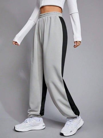 EZwear Two Tone Elastic Waist Sweatpants