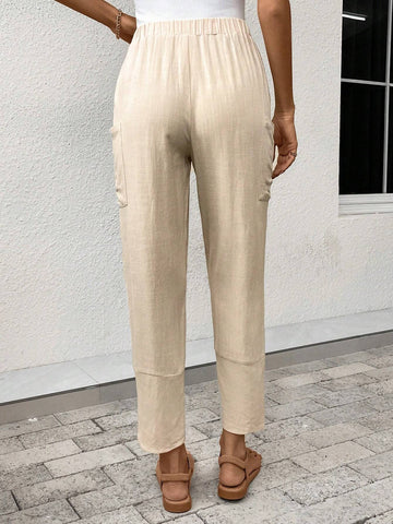Dual Pocket Tulip Hem Pants