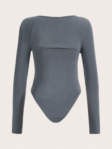 Solid Tube Bodysuit & Bolero