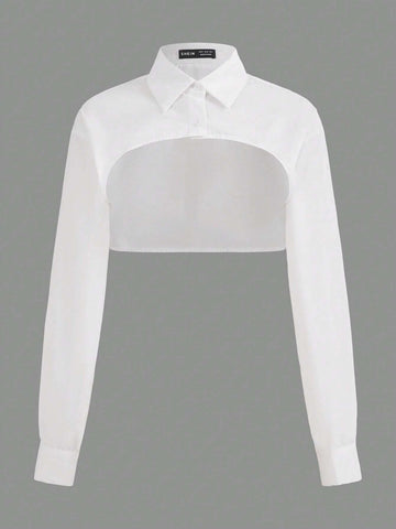 Solid High-low Hem Crop Top