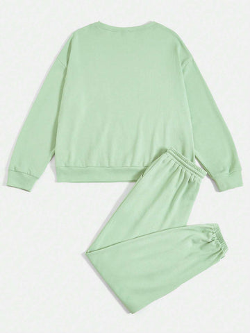 Drop Shoulder Tee & Sweatpants