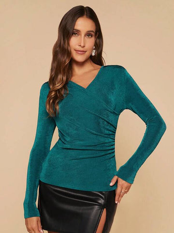 Solid Wrap Cross Tee