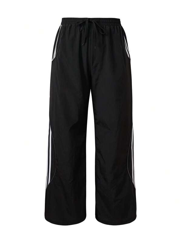 ICON Contrast Tape Side Drawstring Waist Pants