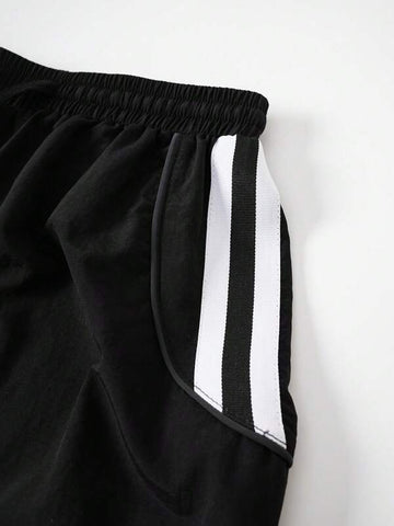 ICON Contrast Tape Side Drawstring Waist Pants