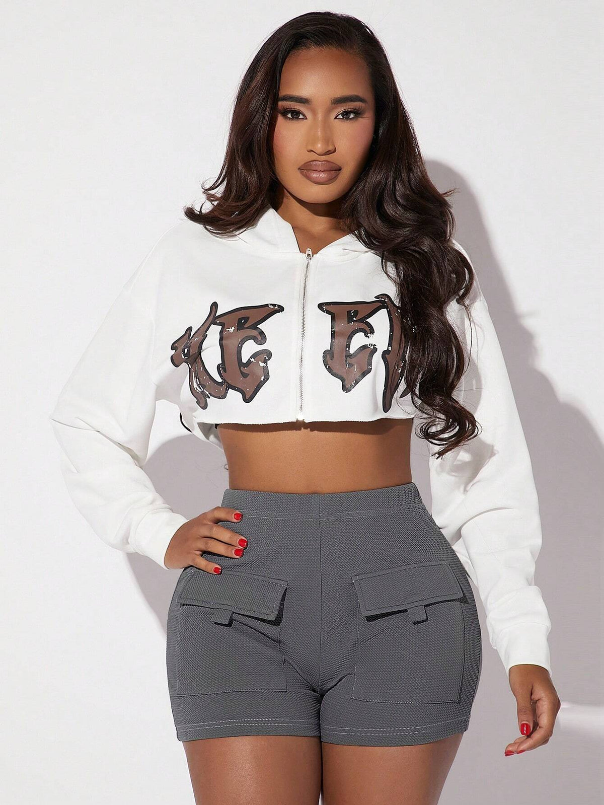 SXY Flap Pocket Side Cargo Shorts