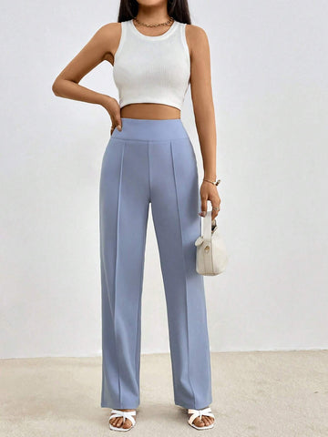 High Waist Straight Leg Pants