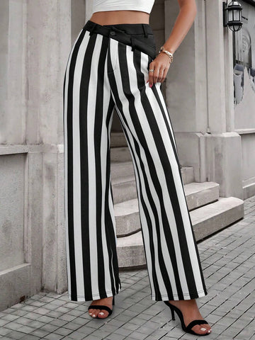 Striped Print Pants