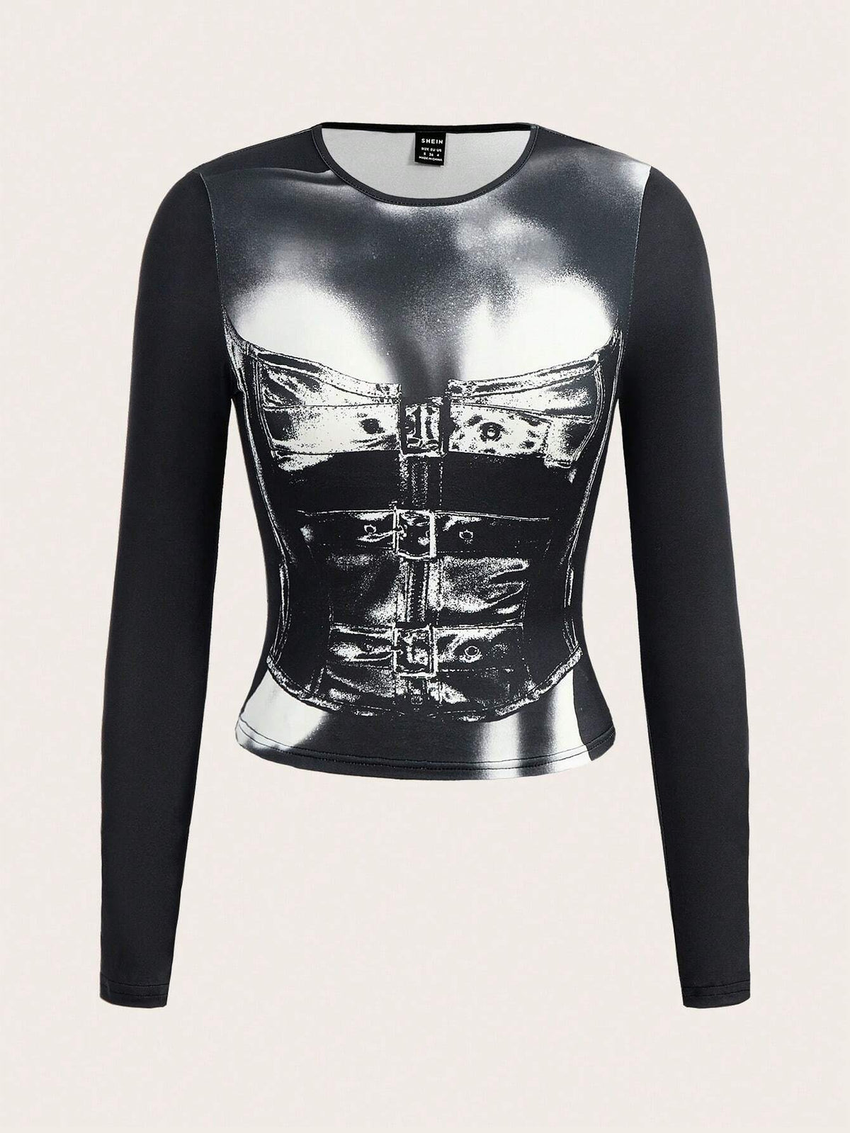 Graphic Print Crop Tee