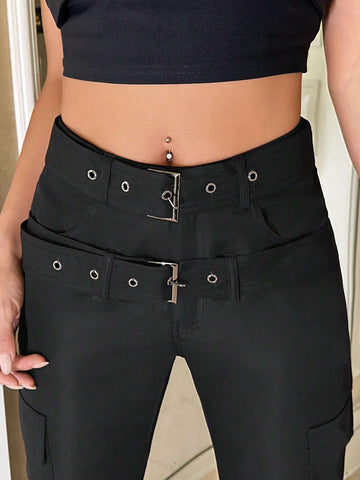 ICON Flap Pocket Side Belted Cargo Pants