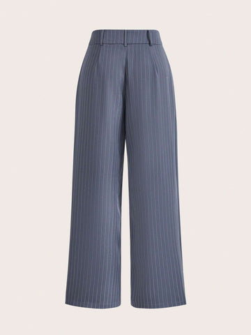 EZwear Striped Print Slant Pocket Pants
