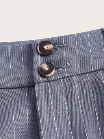 EZwear Striped Print Slant Pocket Pants