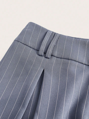 EZwear Striped Print Slant Pocket Pants