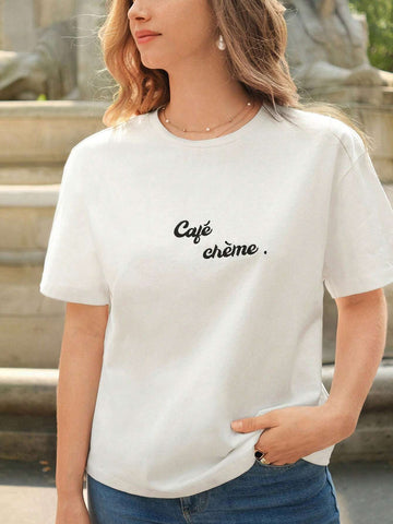 Letter Graphic Drop Shoulder Tee