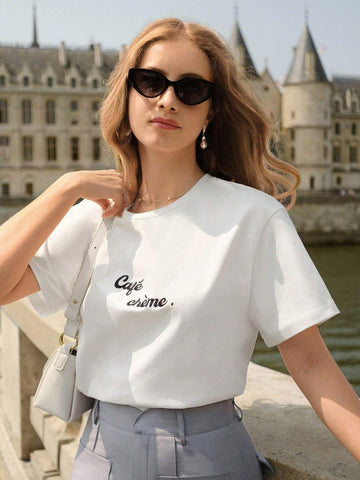 Letter Graphic Drop Shoulder Tee